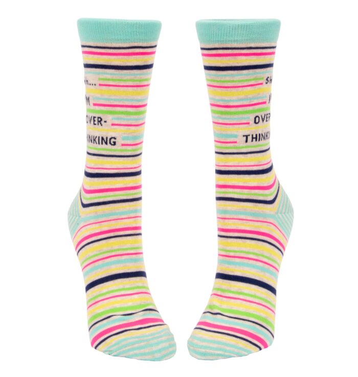 shhh-overthinker-socks-blueq