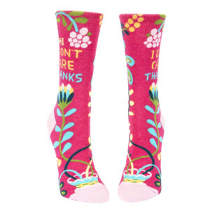 hi_dont_care_thanks_wcrew_womens_socks_pink_flower_fummy_gifts_2