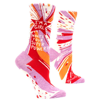iamgirl_super_powersocks_Wcrew_womens_socks_pink_funny_gift_forher-2