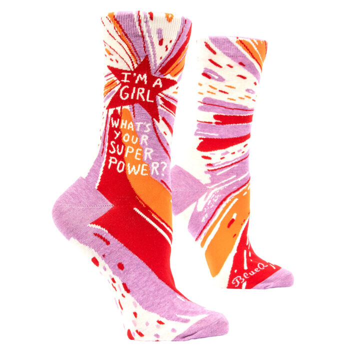 iamgirl_super_powersocks_Wcrew_womens_socks_pink_funny_gift_forher-2