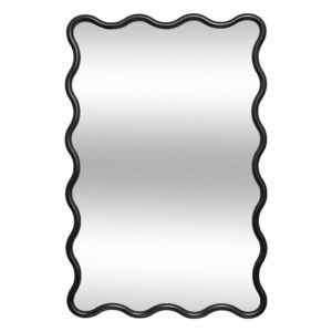 Perfect for small spaces, the "Judy" Wavy Mirror by Atmosphera adds a colorful and trendy touch to your interior. Framed within a rectangular orange wooden frame with rounded edges, it can be mounted on the wall in the orientation of your choice, above a piece of furniture or a console. This mirror will create a sense of space in an entryway. This mirror can be hung vertically or horizontally on the wall thanks to the integrated hanging points. The mounting hardware is not included and should be chosen based on your wall type.